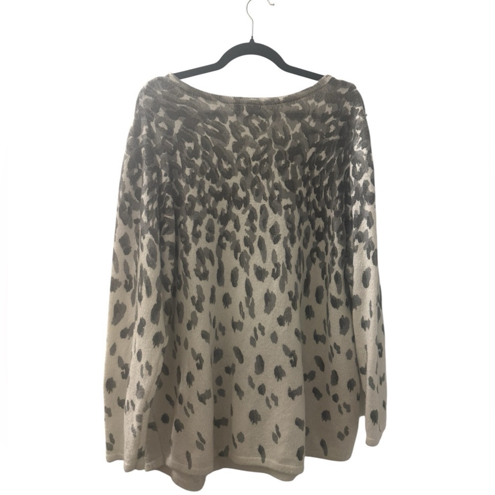 Croft & Barrow Animal Print Pullover Sweater Women’s Plus Size XXL - Picture 2 of 11
